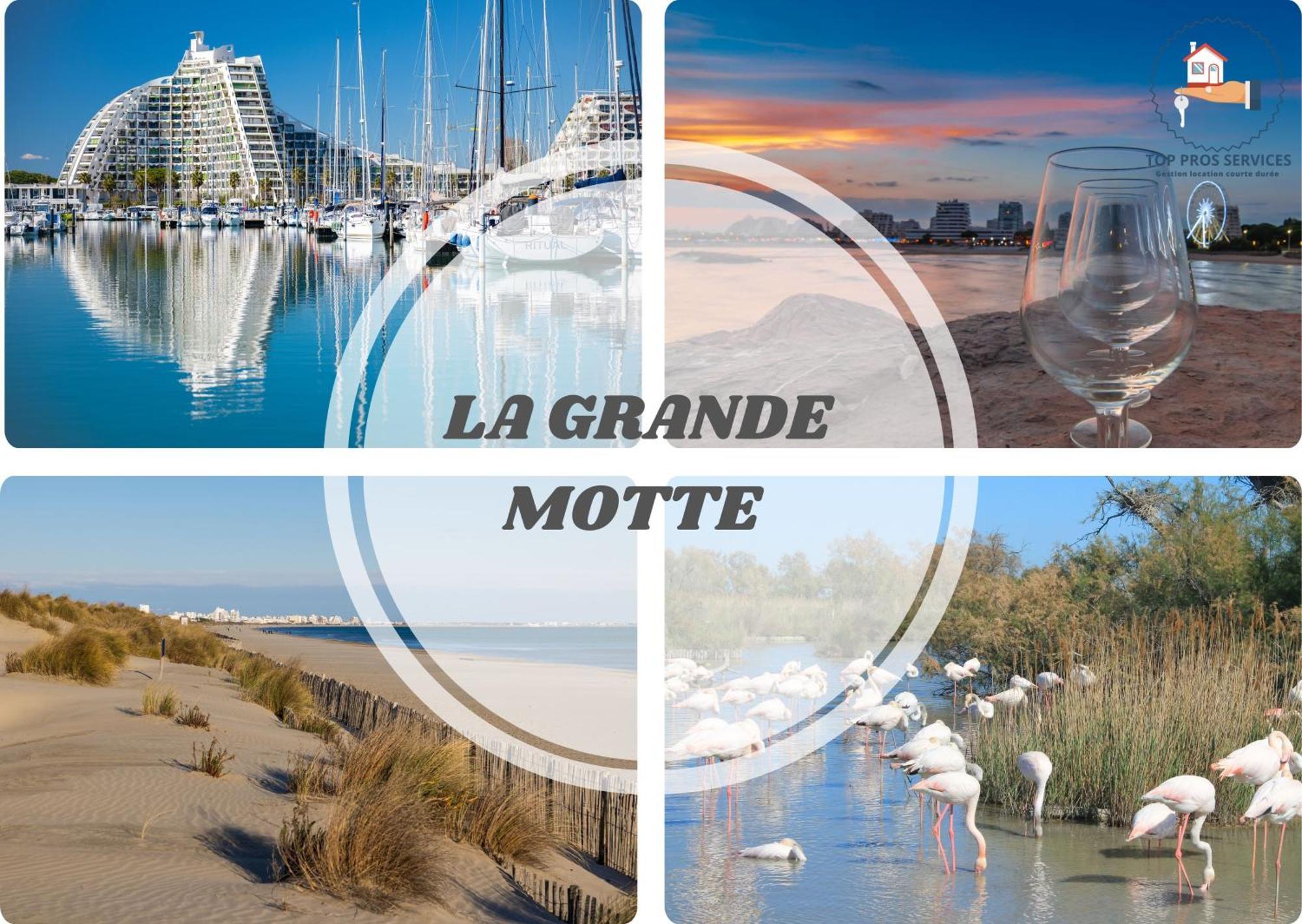 LE CALDERINI APPART - Face PLAGE WIFI et PARK Gratuit CALME - Résid Le Surcouf - CoHôteConciergerie La Grande Motte Exterior foto